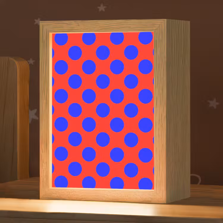 Nachtlampje - Dots - Klassiek - Rood — 1