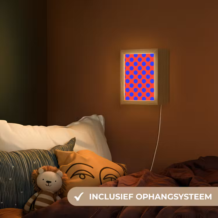 Nachtlampje - Dots - Klassiek - Rood — 3