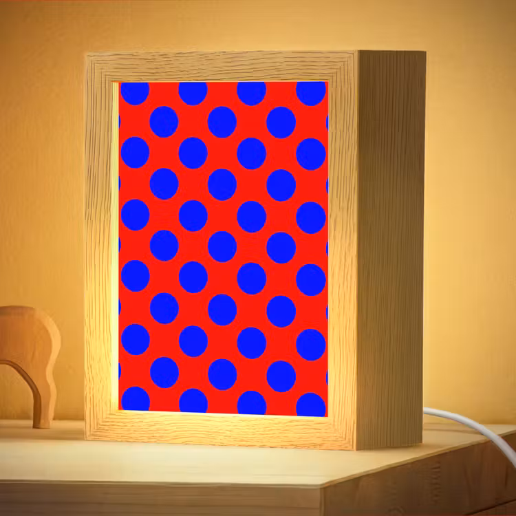 Nachtlampje - Dots - Klassiek - Rood — 4