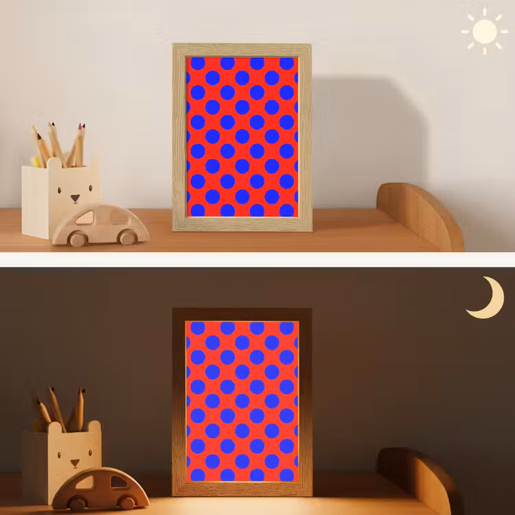 Nachtlampje - Dots - Klassiek - Rood — 7