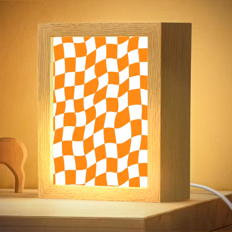 Nachtlampje - Golvend - Patroon - Oranje — 4