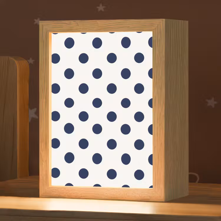 Nachtlampje - Klassiek - Stippen - Blauw — 1