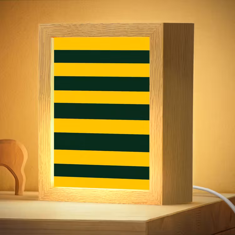 Nachtlampje - Klassiek - Strepen - Groen — 4