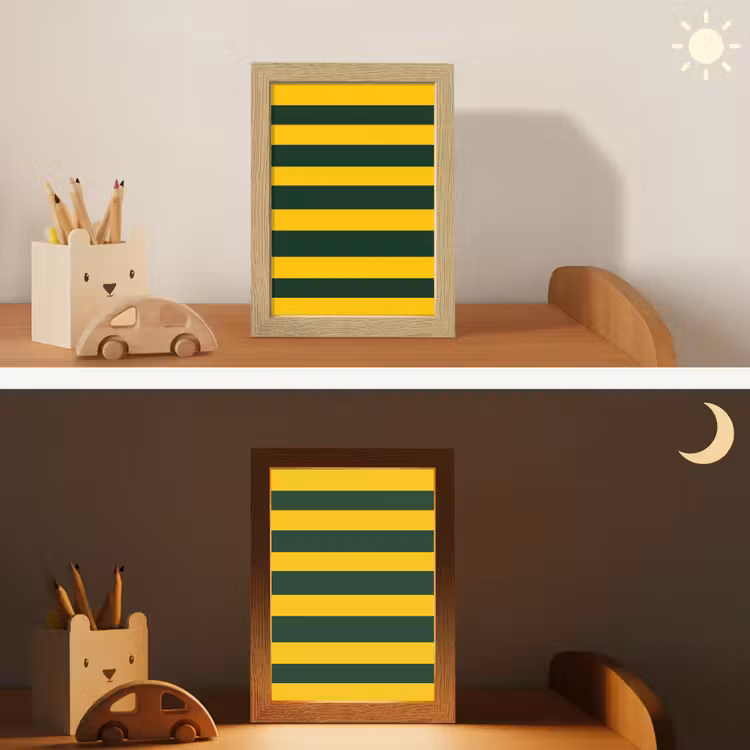Nachtlampje - Klassiek - Strepen - Groen — 7