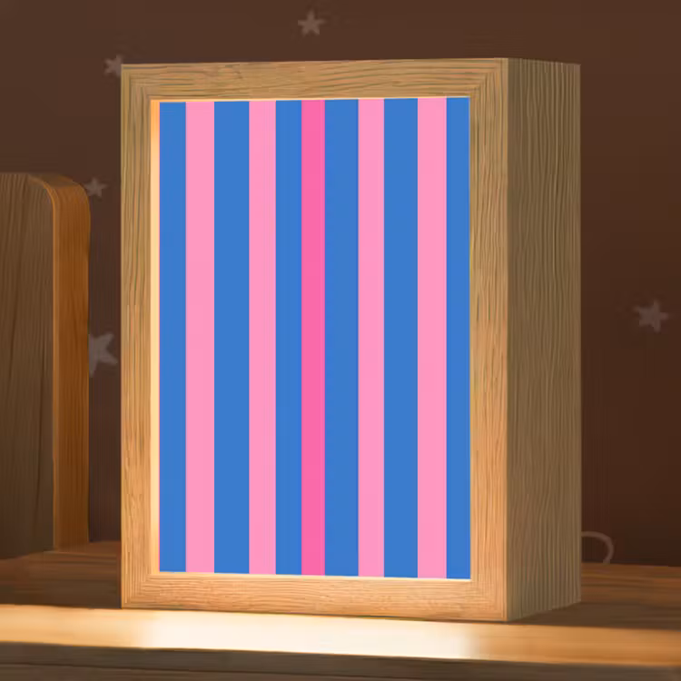 Nachtlampje - Modern - Optisch - Roze — 1