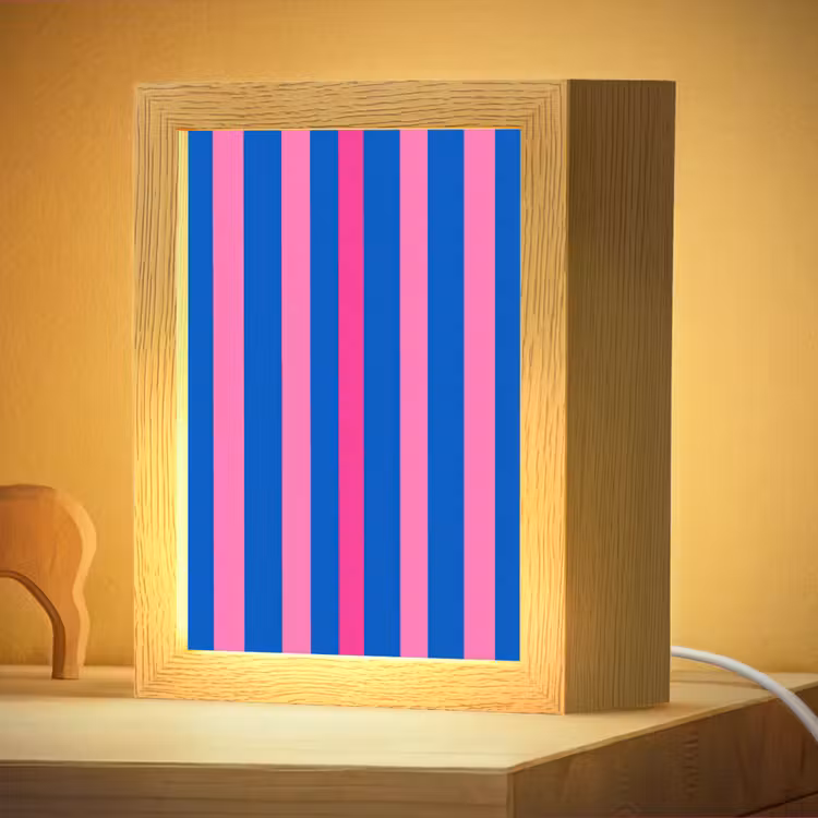 Nachtlampje - Modern - Optisch - Roze — 4