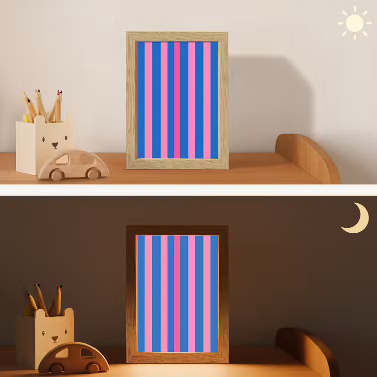 Nachtlampje - Modern - Optisch - Roze — 7