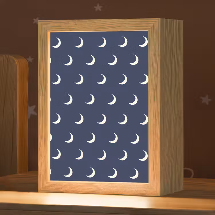 Nachtlampje - Patroon - Manen - Blauw — 1