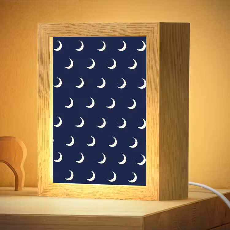 Nachtlampje - Patroon - Manen - Blauw — 4