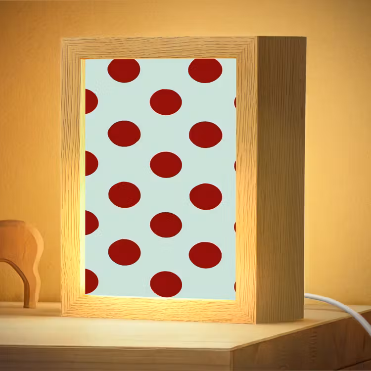 Nachtlampje - Polka - Dots - Rood — 4