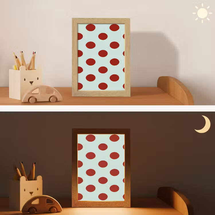 Nachtlampje - Polka - Dots - Rood — 7