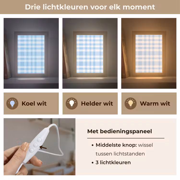 Nachtlampje - Ruit - Patroon - Blauw — 5