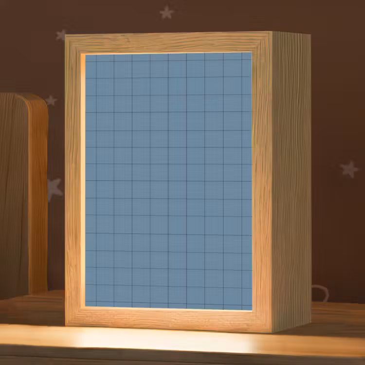 Nachtlampje - Ruiten - Geometrisch - Blauw — 1