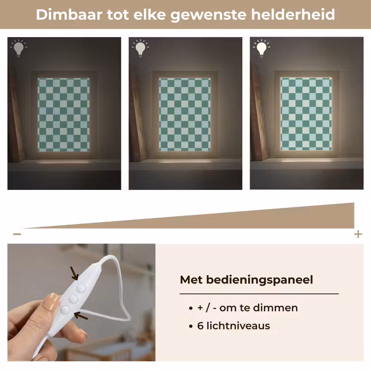 Nachtlampje - Schaak - Klassiek - Groen — 6