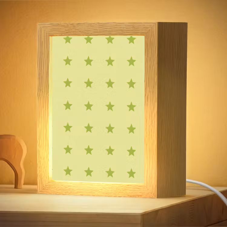 Nachtlampje - Sterren - Patroon - Groen — 4