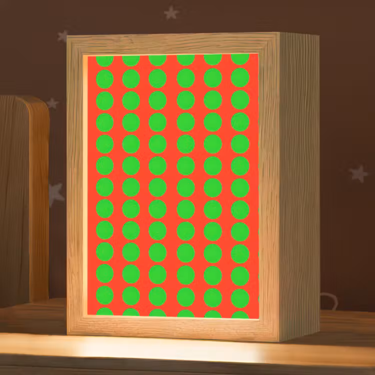 Nachtlampje - Stippen - Patroon - Groen — 1