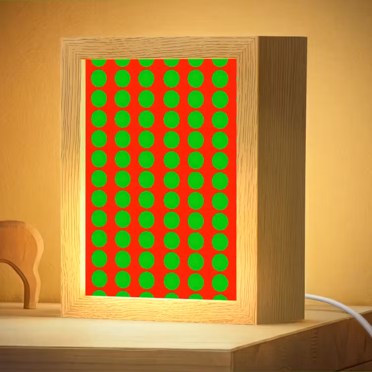 Nachtlampje - Stippen - Patroon - Groen — 4