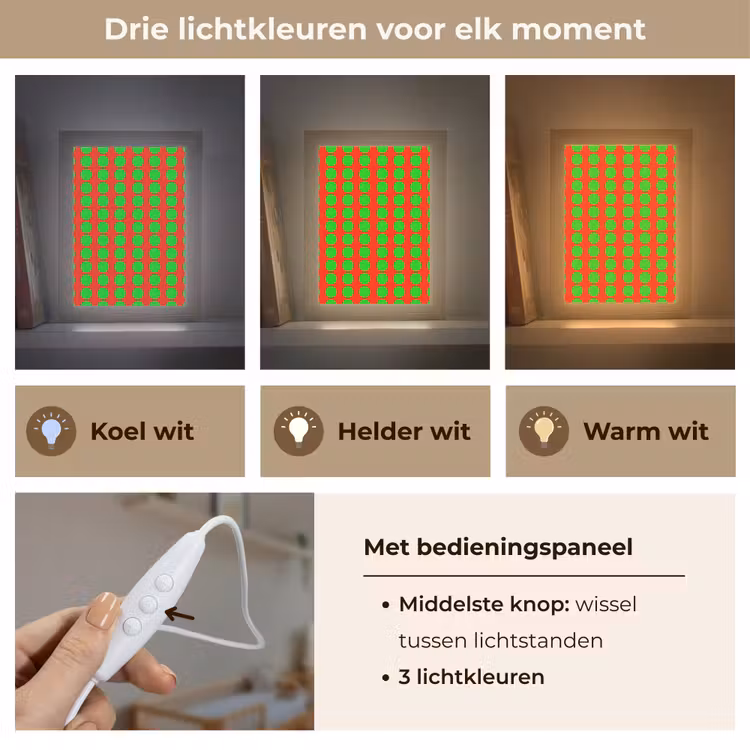 Nachtlampje - Stippen - Patroon - Groen — 5
