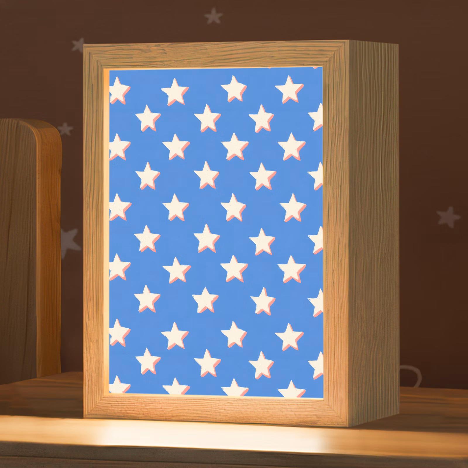 Nachtlampje - Sterren - Patroon - Blauw — 1