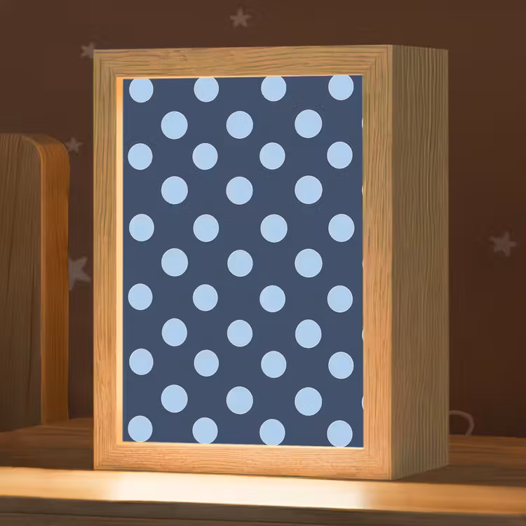 Nachtlampje - Klassiek - Dots - Blauw — 1