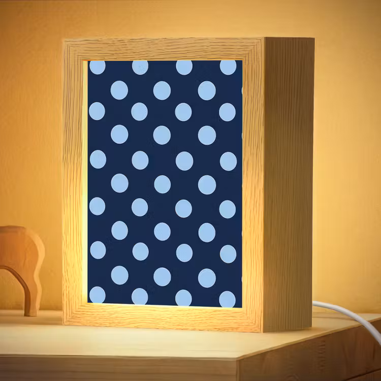 Nachtlampje - Klassiek - Dots - Blauw — 4