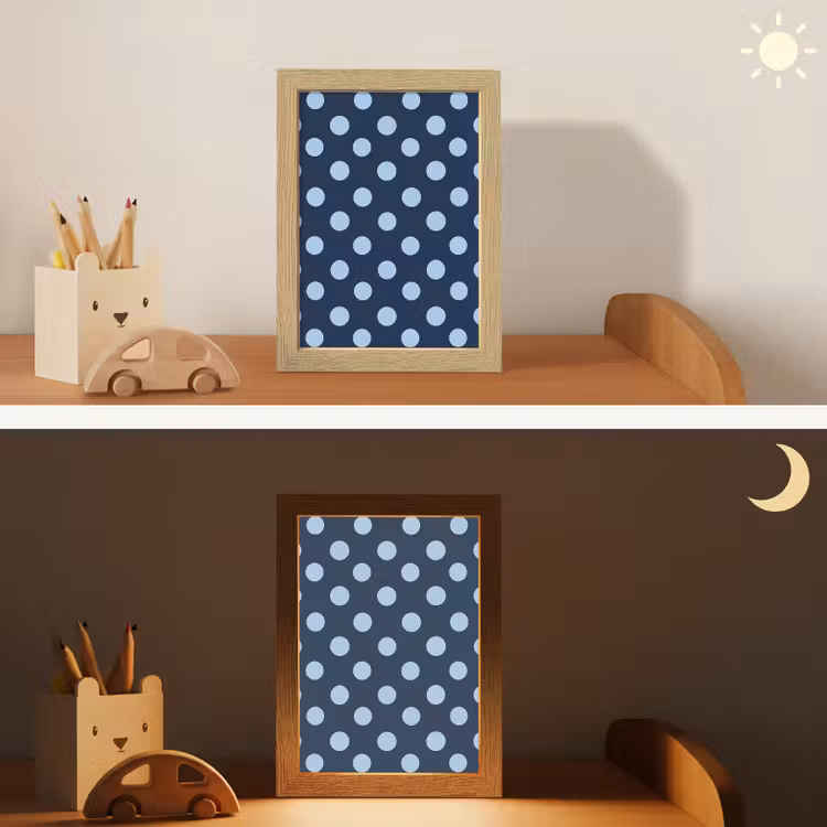 Nachtlampje - Klassiek - Dots - Blauw — 7