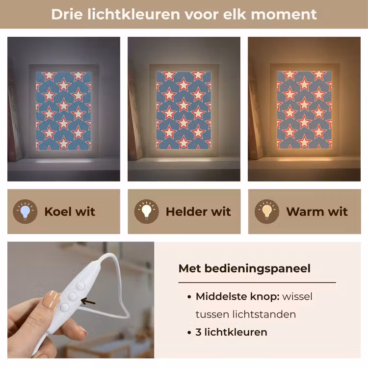 Nachtlampje - Ster - Klassiek - Blauw — 5