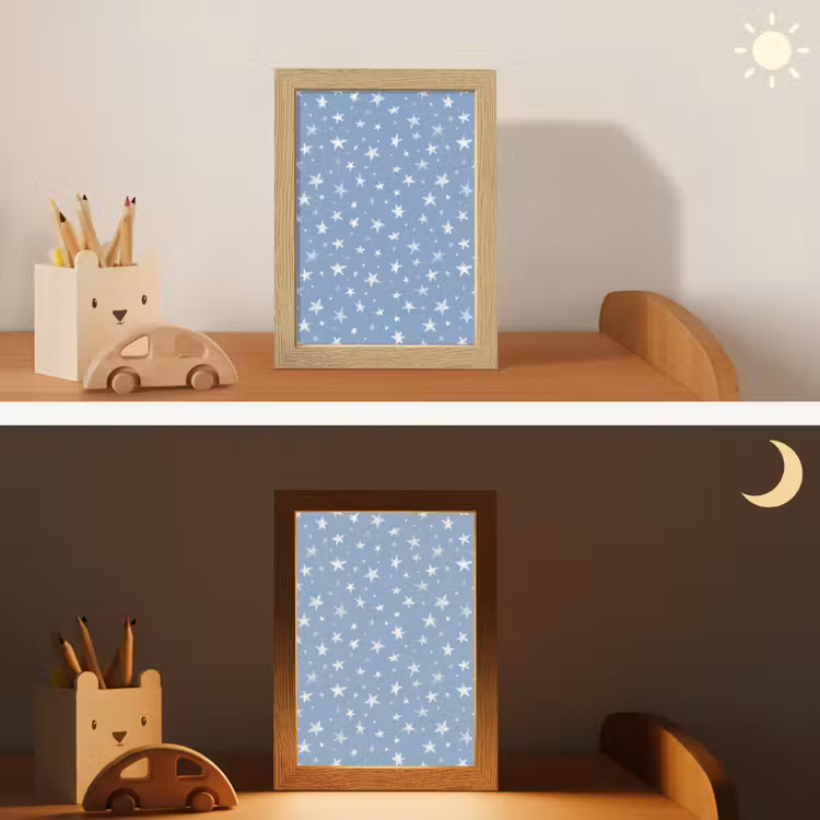Nachtlampje - Sterretjes - Patroon - Blauw — 7