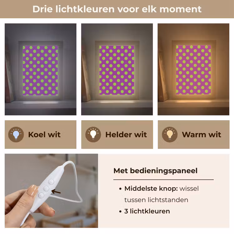 Nachtlampje - Stippen - Klassiek - Groen — 5