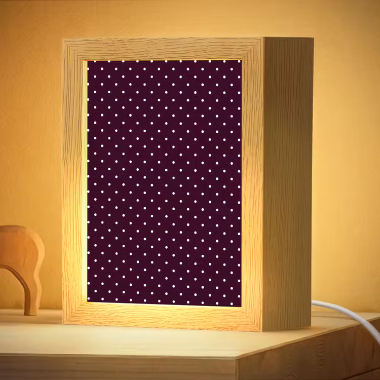 Nachtlampje - Stippen - Modern - Paars — 4