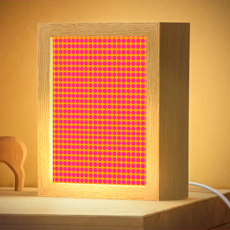 Nachtlampje - Stippen - Patroon - Oranje — 4