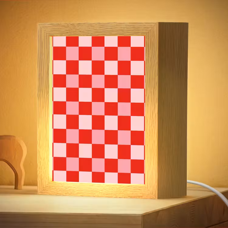 Nachtlampje - Vierkant - Klassiek - Rood — 4