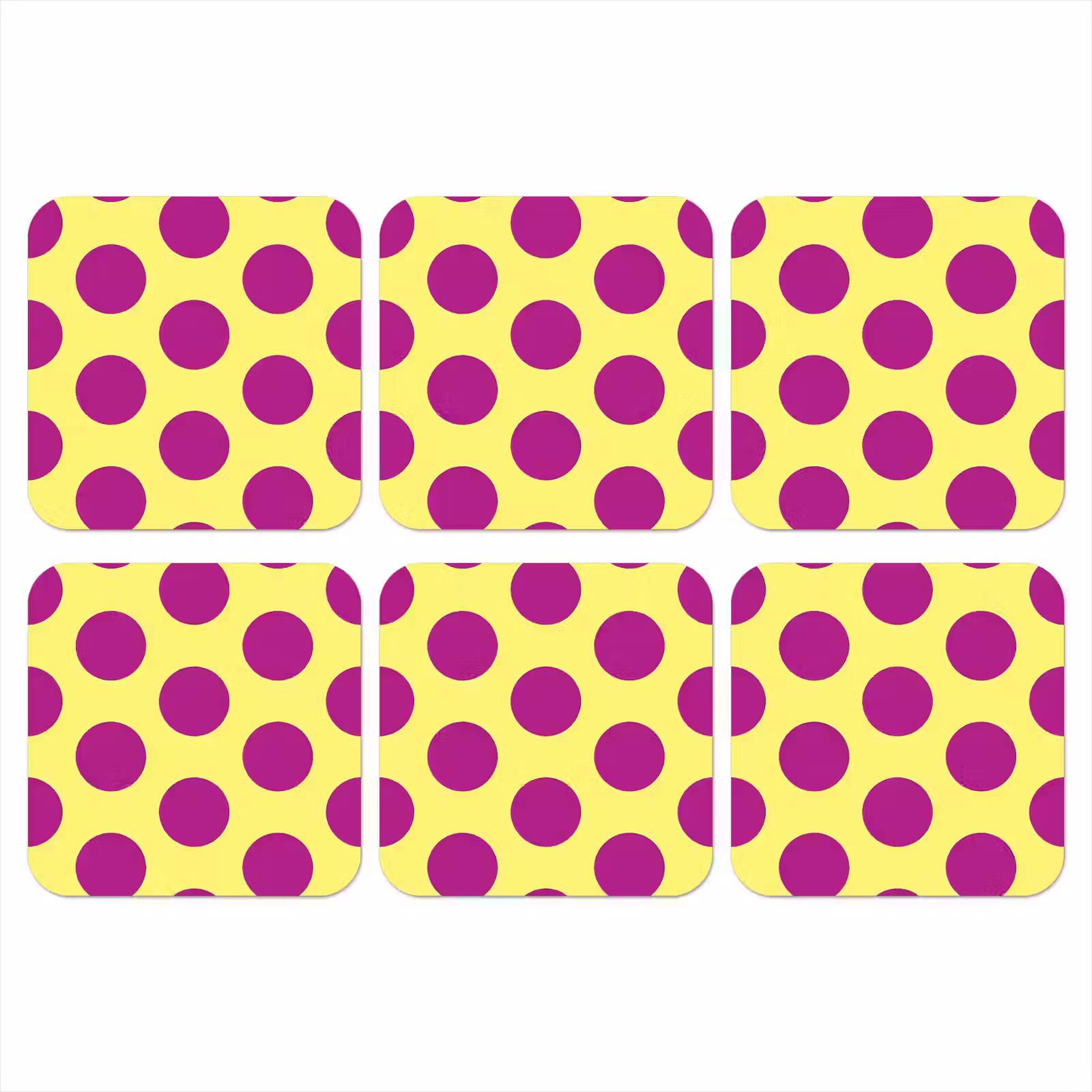 Onderzetter - Dots - Klassiek - Geel — 1