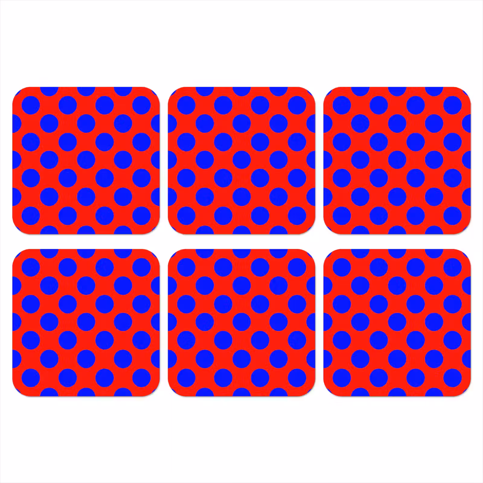 Onderzetter - Dots - Klassiek - Rood — 1