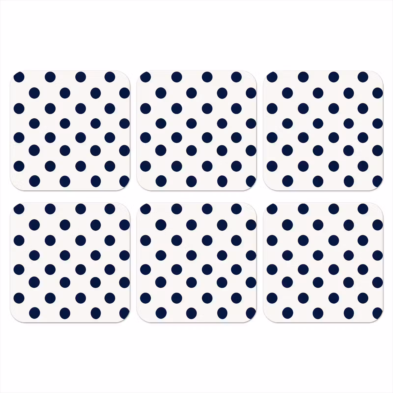 Onderzetter - Klassiek - Stippen - Blauw — 1
