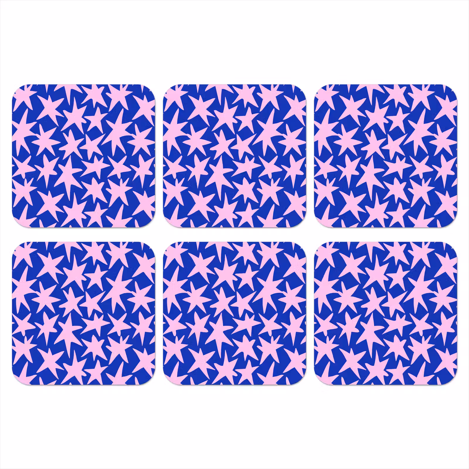 Onderzetter - Modern - Sterren - Blauw — 1