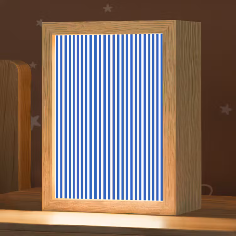 Nachtlampje - Klassiek - Strepen - Blauw — 1