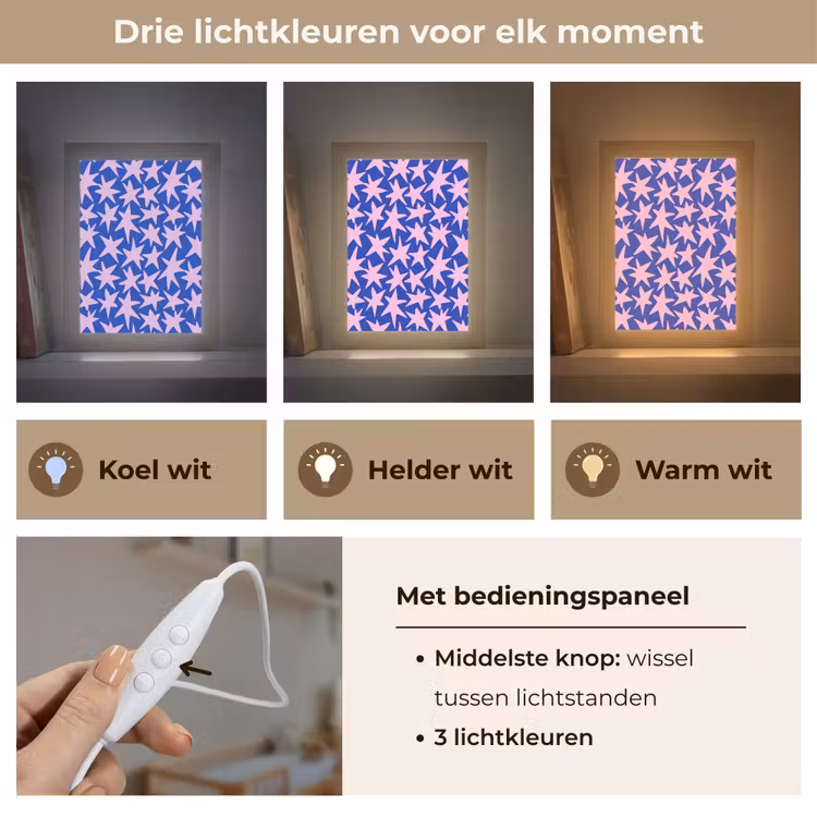 Nachtlampje - Modern - Sterren - Blauw — 5