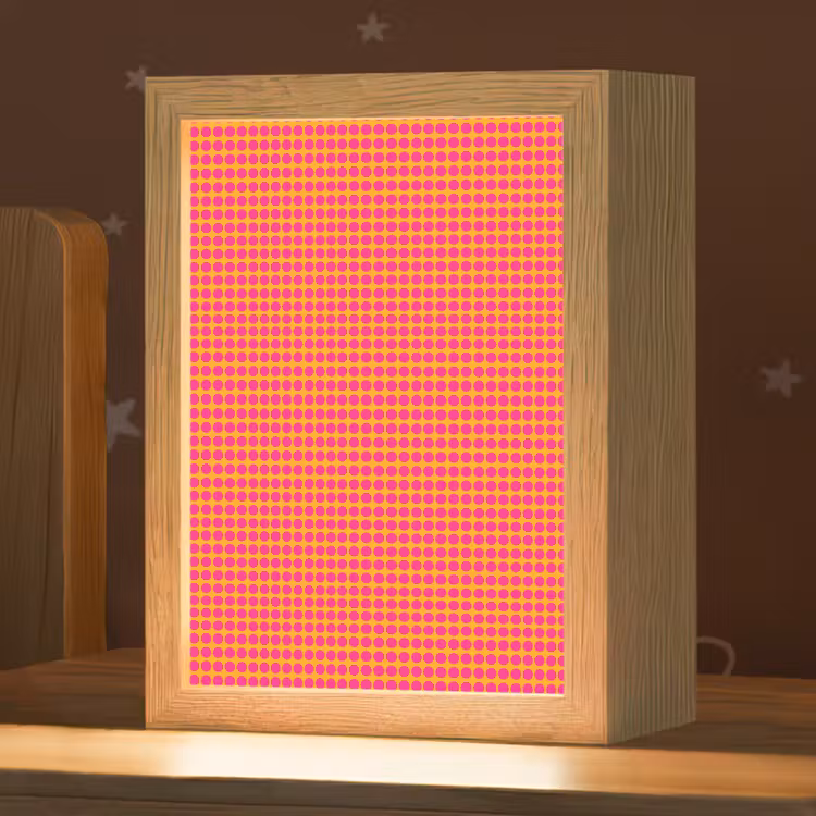 Nachtlampje - Modern - Stippen - Oranje — 1