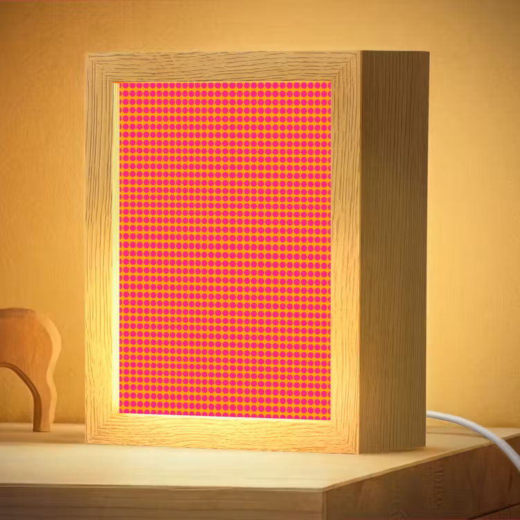 Nachtlampje - Modern - Stippen - Oranje — 4