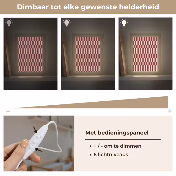 Nachtlampje - Roze - Rood - Blokjes — 6