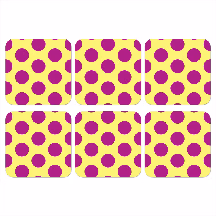 Onderzetter - Dots - Klassiek - Geel — 1