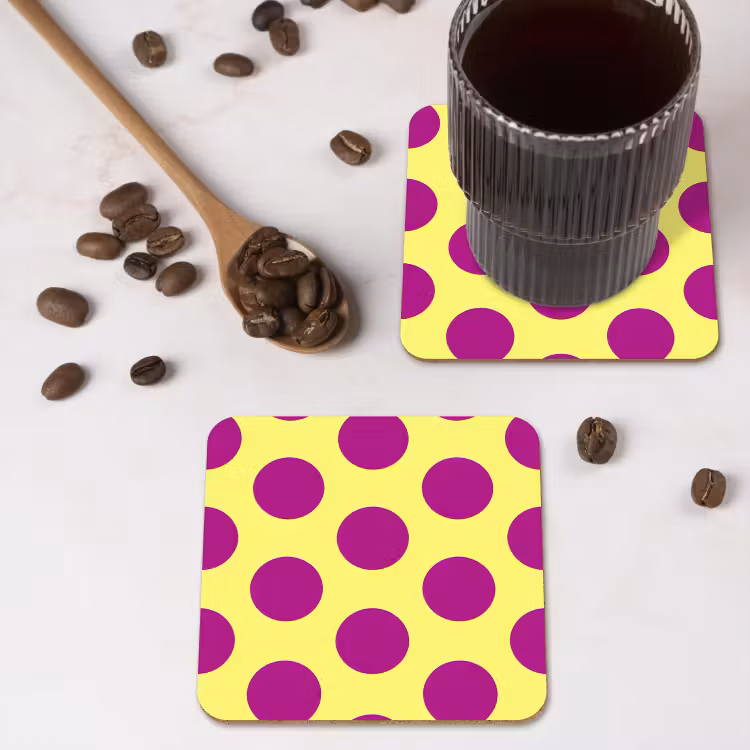Onderzetter - Dots - Klassiek - Geel — 4