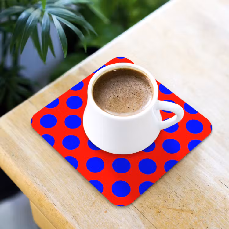 Onderzetter - Dots - Klassiek - Rood — 2