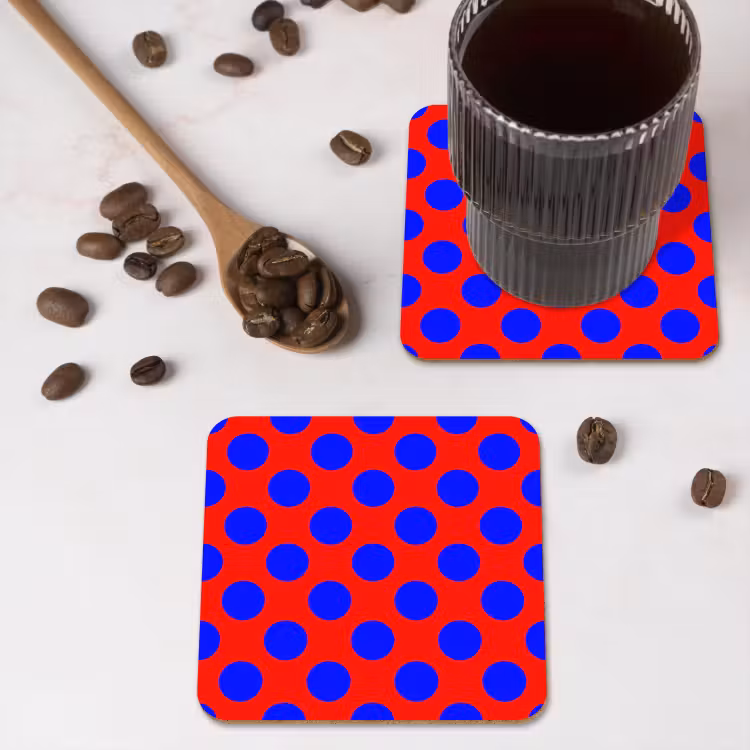 Onderzetter - Dots - Klassiek - Rood — 4
