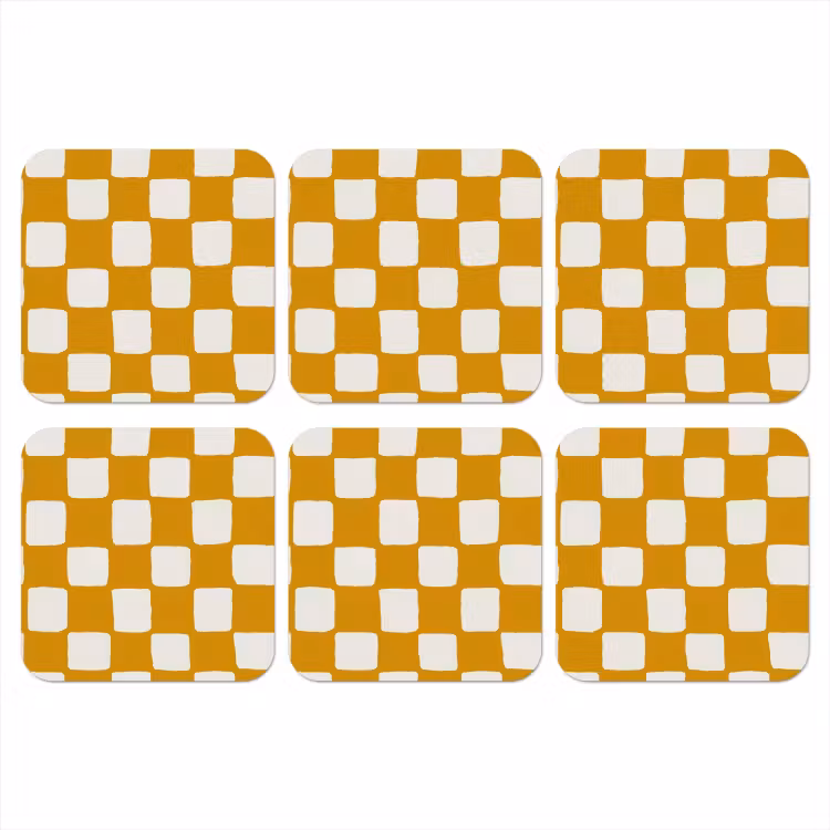 Onderzetter​ - Grafisch - Patroon - Oker — 1