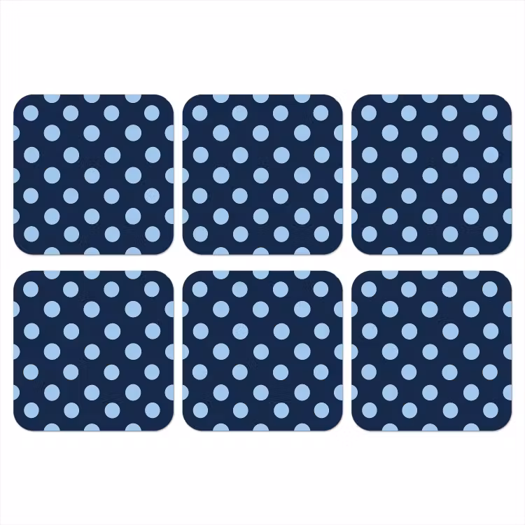 Onderzetter - Klassiek - Dots - Blauw — 1