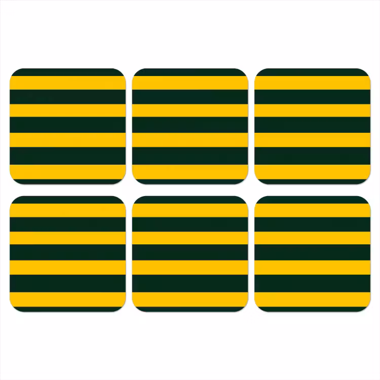 Onderzetter​ - Klassiek - Strepen - Groen — 1