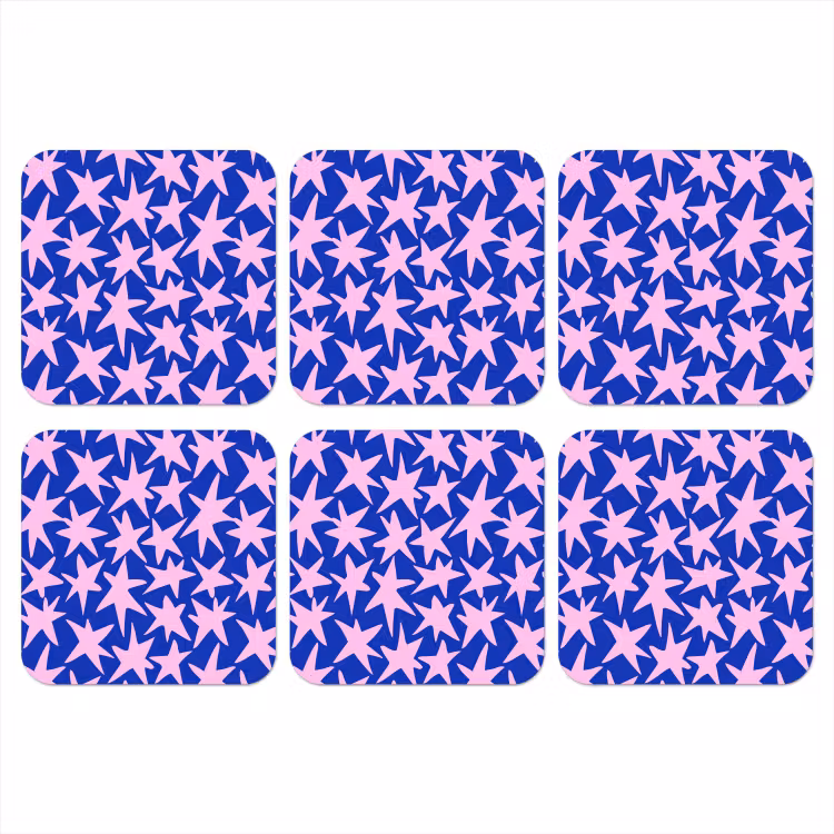 Onderzetter - Modern - Sterren - Blauw — 1