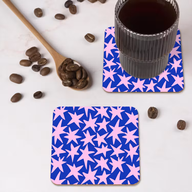 Onderzetter - Modern - Sterren - Blauw — 4